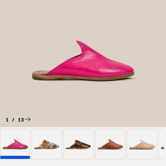 Sabah slip on baba mule pink - Picture 1 of 5